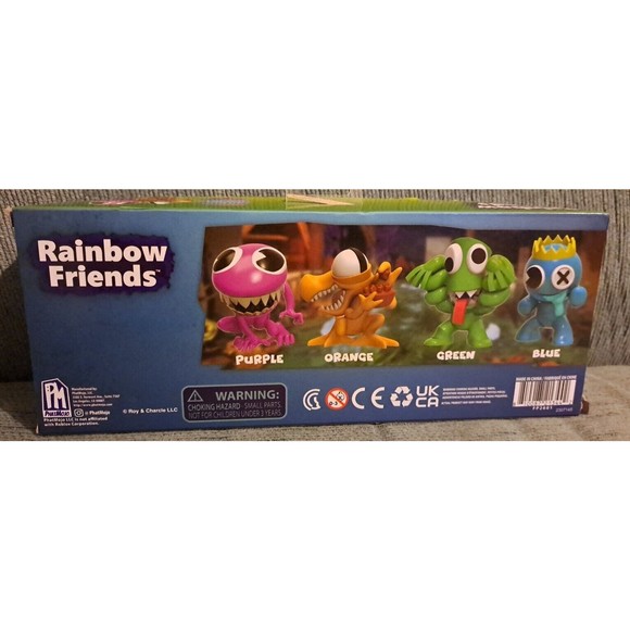 Roblox RAINBOW FRIENDS Mini Figure 4 Pack Purple Orange Green Blue 2023 NEW - Picture 3 of 3